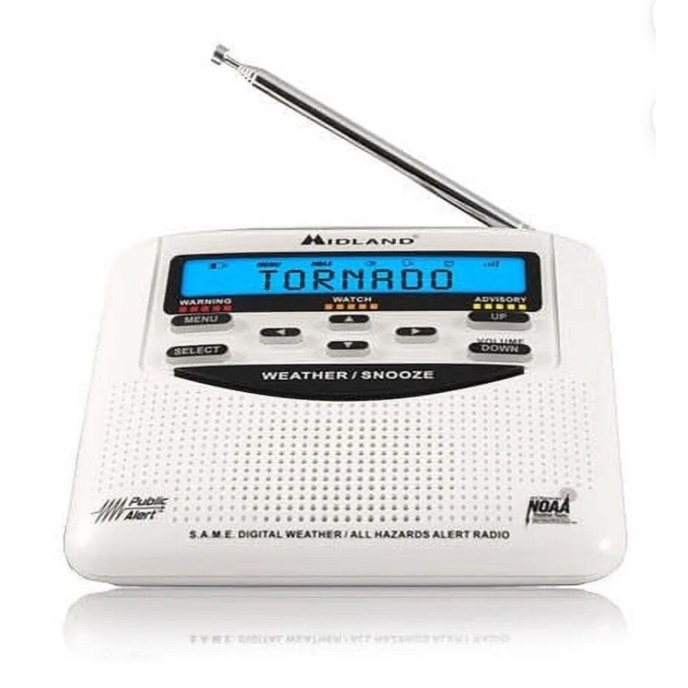 Brand New MIDLAND WR-120 Weather Alert RADIO w/Alarm CLOCK NwT